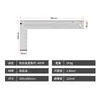 Régua de Ângulo Reto para Marcenaria Régua de Ângulo Móvel Tipo T de Alta Precisão Régua de Marcação Multifuncional de Liga de Alumínio Régua de Ângulo Transferidor