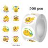 Sticker Emoji Transfronterizo Sticker Smiley Etiqueta de Premio para Maestros Niños Sticker de Sellado Adhesivo Decorativo en stock