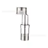 Grifo de ducha telescópico ajustable de acero inoxidable 304 con ángulo doblado extendido y conector de tornillo excéntrico