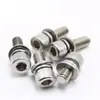 Acero Inoxidable 304 Hexagonal de Tres Piezas Combinación M2.5/3/4/5/6/8/10 Cabeza Cilíndrica de Socket con Arandela de Resorte Plana Combinación