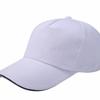 Gorra de Béisbol Logo Personalizado Fábrica Directa Algodón Puro Cardado Hebilla Metálica Gorra Publicitaria Gorra de Trabajo Personalizada