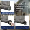 Persianas venecianas a prueba de viento para exteriores con cuerda de bola elástica, accesorios de fijación con bloqueo de bola, accesorios de refuerzo para cortinas de exterior con tapón