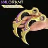 Mercancía de Valorant: Impresionante Cuchillo de Juguete con Garras, Adorno de Modelo Genial Giratorio, Regalo, Sin Afilar