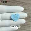 Cor de tinta de liga de zinco amor tag acessórios de jóias Inglês pêssego coração pendurado pulseira pingente de dupla face peça de amor