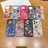 Funda Tropical para iPhone iPhone17promax Imitación Líquida Agujero Grande 16/15/14 Funda Protectora Anticaída