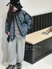 Chaqueta vaquera para niña 2026 nuevo estilo moda coreana con capucha atuendo de primavera para niñas mayores, look casual de dos piezas top