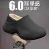 Pantuflas de Algodón con Suela Gruesa para Hombre 2026 Nuevo Estilo Otoño/Invierno Exteriores Antideslizantes Impermeables Cálidas Como Nubes Zapatos de Algodón Impresos en 3D