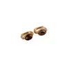 Pendientes Retro Ojo de Tigre Maillard Forma de C Nicho Moda de Alta Gama Diseño Único Pendientes Pendientes de Otoño e Invierno