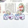 Clip de pelo de acrílico con forma de corazón de niña linda de dibujos animados Jiyka wow accesorios para el cabello accesorios para funda de teléfono diy venta al por mayor