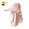 Sombrero de Sol 2025 Transpirable Cubre Cara Mascarilla Protección de Cuello Sombrero de Sol Integrado Protección UV Sombrero de Sol para Exterior para Mujeres en Verano