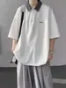 Camiseta de Manga Corta Estilo Americano con Bordado para Hombre y Mujer, Nueva Moda de Verano, Top Casual Holgado de Retazos de Moda, Tendencia de Instagram