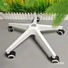 Ruedas Giratorias Negras para Silla, Patas de Silla, Pies de Nylon, Patas de Cinco Estrellas, Patas para Silla de Computadora, Accesorios de Oficina, Base de Soporte