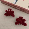 Accesorios Rojos para el Cabello Pinza para el Cabello 2026 Nuevo Pinza de Pelo de Alta Gama Accesorio Lazo Pinza Pequeña Pinza para Flequillo Lateral Adorno para el Cabello
