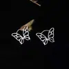 Brincos de borboleta minimalistas estilo coreano, novos designs para mulheres, argolas trendy e elegantes, joias da moda atacado