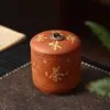 Té Zen Más Vendido Tamaño Pequeño Tarro de Arcilla Roja para Té Cerámico Pequeño Tarro para Té Tarro para Almacenar Té de Flores Tarro para Té