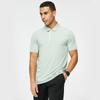 Polo deportivo informal de negocios de alta gama con solapa de color sólido de seda de hielo transpirable, ropa de trabajo para equipo empresarial, camiseta de manga corta