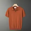 Venta Directa de Fábrica de Camiseta Polo de Manga Corta con Cuello de Alto Gama para Hombre, Transpirable y Amigable con la Piel