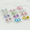 Diamante para Nail Art Dongzhou Autêntico 10mm Quadrado Gordo Fundo Pontiagudo Diamante para Joias DIY Acessórios Diamante de Vidro Colorido Revestido Brilhante Lote