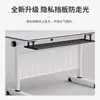 Mesa de Entrenamiento Modular Móvil, Mesa de Conferencias, Mesa Larga Multifuncional Plegable para Oficina Comercial, Escritorio Doble, Cuidadosamente Seleccionado