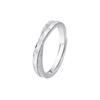 Anillo de pareja nuevo Damila estrella Mar plata pura s999 anillo hombre y mujer simple estilo coreano anillo pequeño regalo