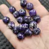 Cristal de Dragão Roxo Contas Estilo Antigo, Contas Soltas, Contas Cilindricas de Pedra Quartzo Roxa, Contas para Acessórios de Pulseira DIY