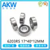 Fabricantes de Cixi fornecem rolamentos rígidos de esferas 6203RS 17*40*12mm rodízio de bomba d'água redutor rolamentos para máquinas agrícolas