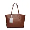 Bolso Tote de Cuero Suave con Tarjetero para Mujer 2026 Nuevo Gran Capacidad Estilo Coreano para Viajar Versátil Bolso de Hombro para Estudiante