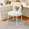 Crema de Maquillaje Tocador de Habitación de Niña Tocador de Celebridad de Internet Silla con Respaldo Silla Simple de Hogar para Manicura