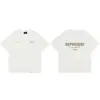 Camiseta Casual de Manga Curta Solta Estilo Americano High Street Versátil com Estampa de Letras Transfronteiriças para Homens e Mulheres Algodão Puro Casal