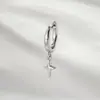 Hensen Exquisite Temperamento Pequena Estrela Lisa Pingente Agulha Reta Piercing de Orelha Argola Lisa Fivela de Orelha Brincos para Piercing de Cartilagem