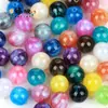 Acessórios de joalheria DIY imitação olho de gato contas redondas furo reto glitter em pó fino resina contas soltas material de pulseira de miçangas feita à mão