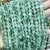 Olho de tigre verde 6MM dongling padrão vermelho pinho africano trevo de quatro folhas contas soltas grampo de cabelo diy acessórios de cabelo pulseira colar com contas atacado