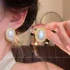 Pendientes de Perla Retro Barroco Francés para Mujer, Pendientes de Diseño de Nicho de Lujo Ligero, Accesorios de Oreja Modernos y Versátiles