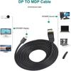 Adaptador Mini DP a DP Line 4K Lightning de 1,8 m para pantalla de portátil HD