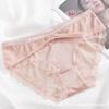 Musas a la luz de la luna ~ Ropa interior de malla de puro deseo japonés para niña, de corte bajo, sexy, encaje, transpirable, algodón en la entrepierna, calzoncillos sin costuras