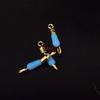 Figura de ocho abierta accesorios pequeños equipo línea línea secundaria clip silicona anti-enredos pesca conector rápido equipo de pesca anillo pesca