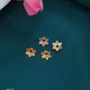 Liga de Eletróforo Conserva Cor Flor de Renda Seis Pétalas Suporte Pequena Flor Pétala Estilo Antigo Dinastia Han Cheongsam Pedra de Degrau Balanço Acessórios Yingluo
