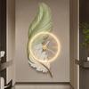 Pintura Decorativa Moderna de Lujo Ligero de Plumas para Pasillo, Lámpara de Pared Colgante Puerta a Puerta