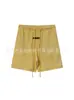 Shorts Casuais Largos de Cor Sólida com Cordão na Cintura, Shorts de Cinco Pontos Elásticos, Shorts Básicos de Verão Masculino em Mistura de Algodão, Estilo de Verão Masculino