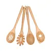 Directo del FabricanteLindos y Exquisitos Utensilios de Cocina de Madera Ecológicos Juego de Cubiertos de Cuchara de Madera y Bambú Cuchara Especial para Sartén Antiadherente