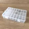 Caja de Cuentas de 3.5 cm de Alto Fija con 24 Compartimentos Caja de Almacenamiento para Piezas Pequeñas Empaque de Producto Caja de Joyería Caja Negra para Accesorios