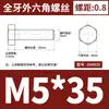 Acero Inoxidable 304 Hexagonal Externo los Tornillos y Pernos Dongming Din933 M4M5M6M8M10M12M14-M24