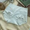 Ropa interior para mujer de talla grande con alto nivel de elasticidad y control de abdomen, Panties sin costuras de algodón puro de fibra larga de color liso simple, Calzones para mujer con refuerzo antibacterial 5A