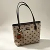 Bolsa Tote de Bolinhas Nova Outono 2026 Transfronteiriça, Grande Capacidade, Moda Versátil para o Dia a Dia, Bolsa de Ombro/Mão para o Trabalho