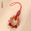 Atacado Pingente de Corrente para Celular Pixiu Ametista Natural Cinco Vias Deus da Riqueza Novo Estilo Chinês Pingente Chaveiro Tendência Nacional Masculino e Feminino