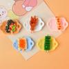 Juguete de Comida Miniatura de Simulación Plato con Asa Doble Juguete para Casa de Muñecas DIY Adornos Pequeños Cocina de Casa de Muñecas