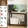 Gabinete para Acuario, Tanque de Corriente Integrado, Acuario Doméstico para Sala de Estar, Kit Completo de Paisajismo Ecológico Pequeño, Acuario de Cristal con Filtro Lateral