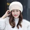 Chapéu de tricô para exterior com boina acolchoada de veludo, chapéu coreano para atacado, chapéu de pelo de coelho, chapéu de inverno quente para crianças