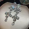 Brincos de Franja Flor de Gota d'Água em Acrílico Novos Transfronteiriços Nicho Sensação de Alto Padrão Brinco Tendência da Moda Acessórios de Brinco Versáteis
