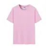 Nova Camiseta de Gola Redonda Cor Macaron de Verão Roupas para Aula de Jardim de Infância Roupas Diárias para Atividade Pai-Filho em estoque